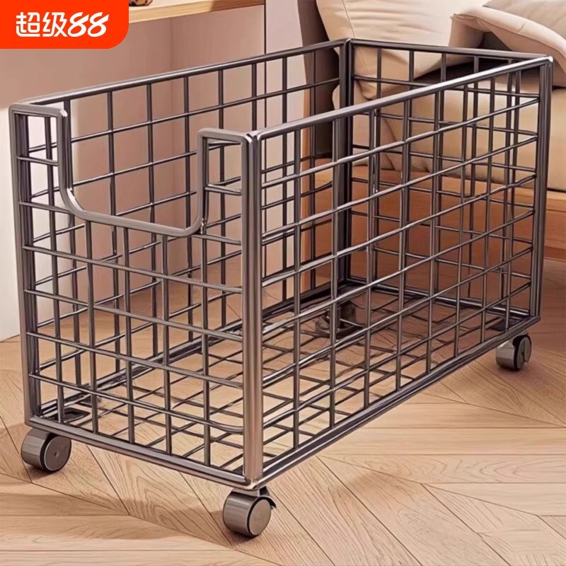 放脏衣服的收纳筐带轮家用图片