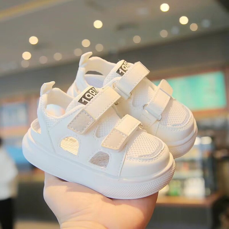 男童凉鞋包头防踢夏季新款儿童鞋子女孩小童鞋网面透气宝宝框子鞋