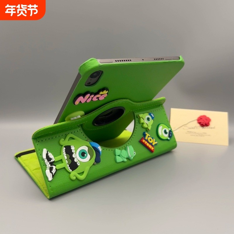 三眼仔公仔360度旋转iPad9/8/7保护套10.2寸9.7适用苹果air65平板壳2024Pro11卡通防摔12.9第十代10.9寸mini4,3C数码配件,平板电脑保护套/壳,淘宝优惠券,粉丝福利购,淘宝优惠卷