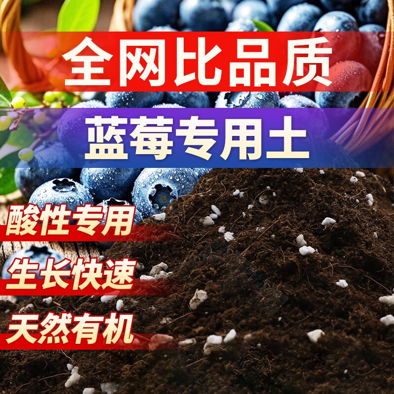 蓝莓盆栽专用土蓝莓树营养土瓜果树通用土壤蓝莓种植土有机土土壤
