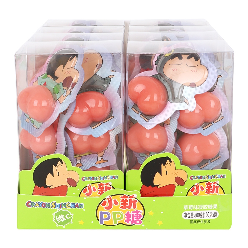 蜡笔小新造型软糖PP糖果儿童糖果零食迷你休闲零食