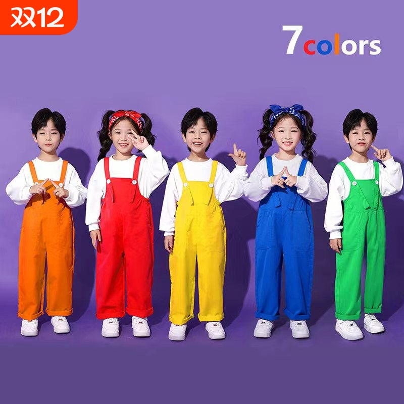 儿童合唱演出服小学生运动会开幕式入场服装班服幼儿园啦啦队表演