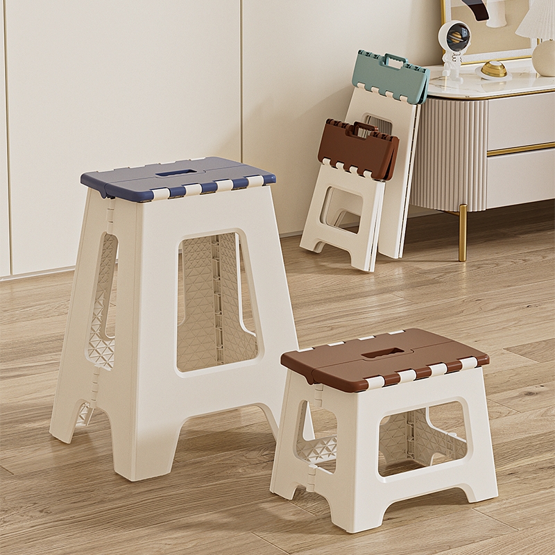 可折叠凳浴室凳结实耐用户外便携凳矮凳子餐椅加厚塑料椅子加高