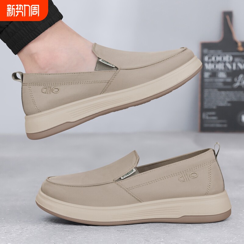 老北京布鞋男2026新款透气男士帆布鞋防滑软底轻便休闲时尚爸爸鞋