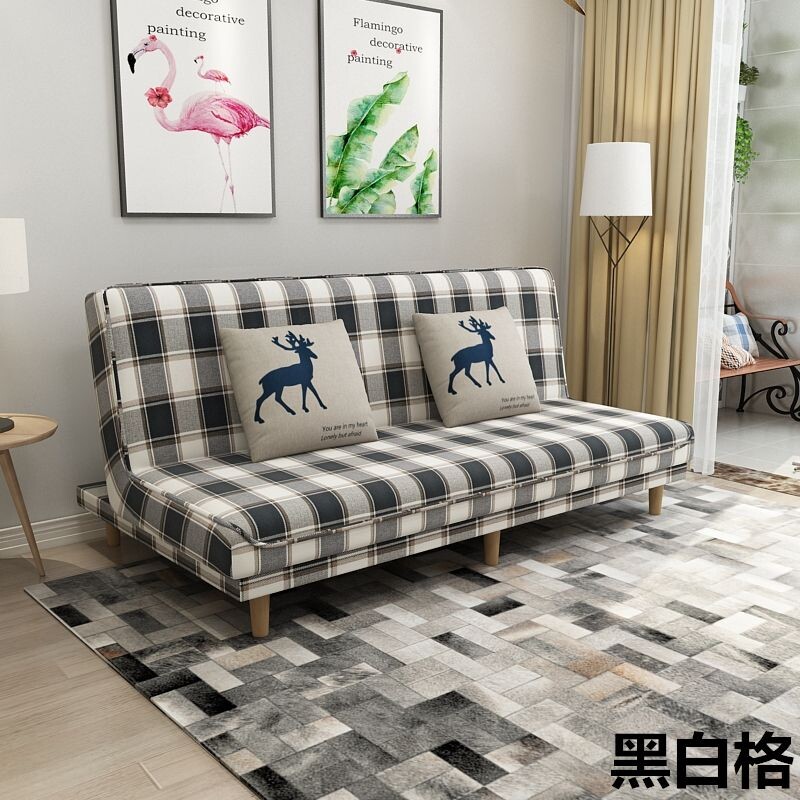 d布艺沙发小户型网红款可折叠客厅出租屋简易单懒人卧室两用新款