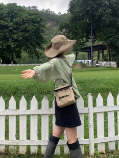 帽子女款 户外登山旅游防晒遮阳大帽檐西部牛仔渔夫太阳帽男夏大檐