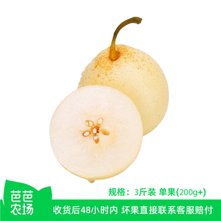 【芭芭农场兑换】鸭梨3斤单果200g+