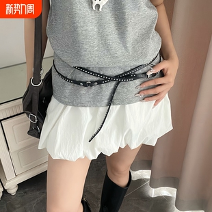 明星同款 百搭腰链辣妹 腰带衣裙细皮带任意打结配饰裙带女式