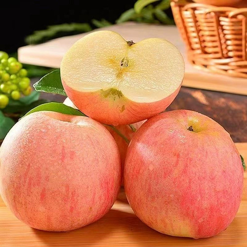 山西高原红富士苹果农家不打蜡不套袋脆甜多汁红苹果