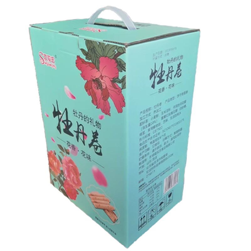 牡丹卷传统手工老式鸡蛋卷礼盒装750克