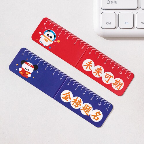 T书签/磁吸A1pl200-创意折叠书页夹卡通磁性书签尺磁吸直尺文具