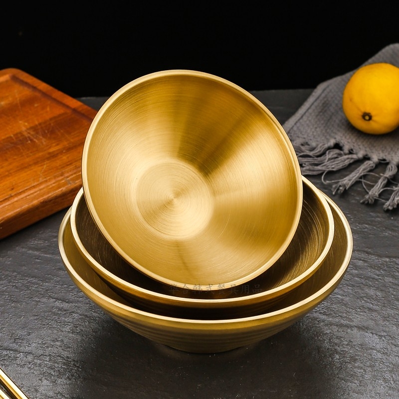 304不锈钢汤 碗泡面碗商用磨砂拉面碗 饭碗隔热汤碗 创意麻辣烫碗