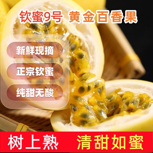 钦密9号黄金百香果精选新鲜大果
