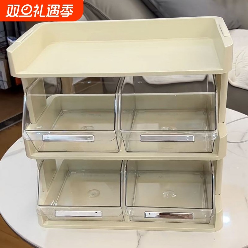 茶包咖啡零食置物架台面多功能多层办公室桌面整理收纳储物架分层