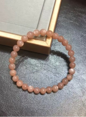 天然太阳石手串礼物单圈女款