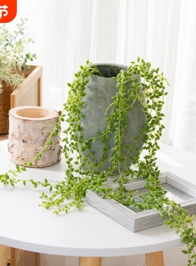 多肉情人泪塑料花仿真花家居装饰婚庆手捧植物墙假花MW53466