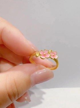 十二花神闺蜜戒指女生三人
