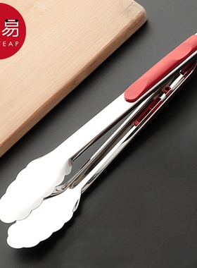 食品夹AC1sn0-不锈钢夹子自助餐麻辣烫烘焙面包厨房烧烤肉牛排