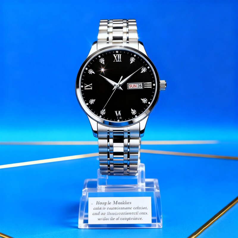 瑞士同款青少年初高中学生手表男款简约潮流全自动机械防水石英表