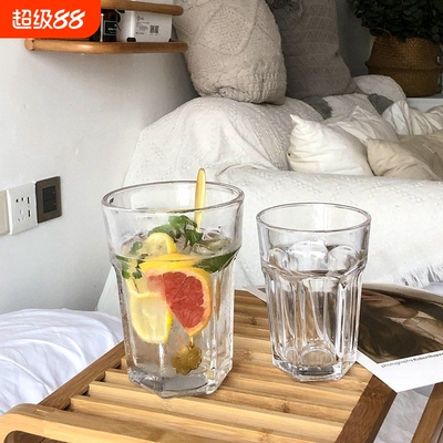 特大加厚果汁玻璃杯餐厅专用容量冷饮水果柠檬茶杯莫吉托鸡尾酒杯