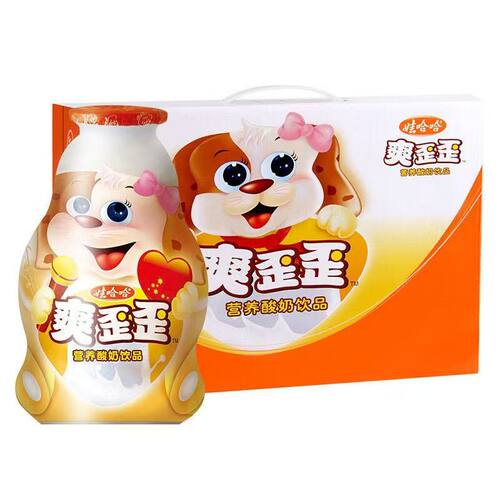 娃哈哈爽歪歪200g*24瓶/箱儿童酸奶饮品营养早餐风味奶饮品