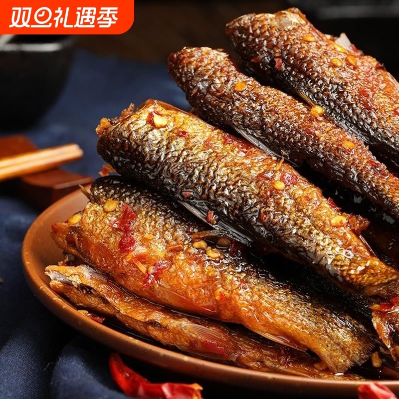 香辣手撕鱼刁子鱼干无头下酒菜休闲鱼仔开胃小鱼油炸酥脆瓶装美味