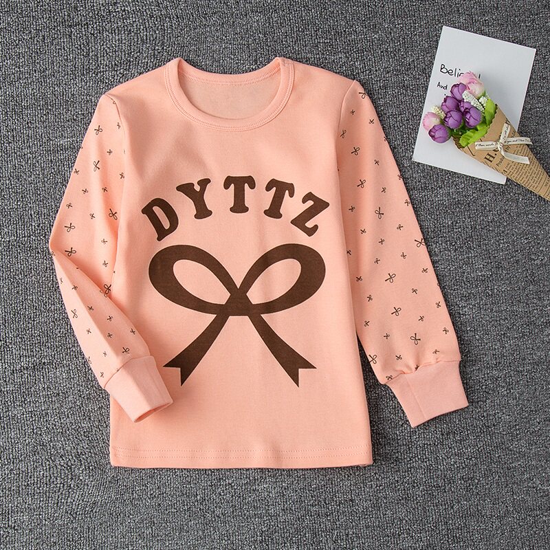Đồ lót trẻ em 100% cotton áo đơn chiếc áo thu bé gái bé trai áo len cotton đồ ngủ trẻ em áo sợi áo sơ mi