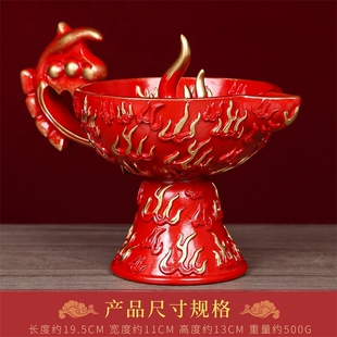 2026马年李居明正西风火轮摆件方位吉祥家居公司办公室装饰工艺品