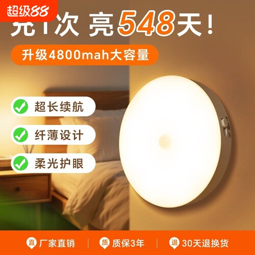 感应式夜间小夜灯|超7000次加购