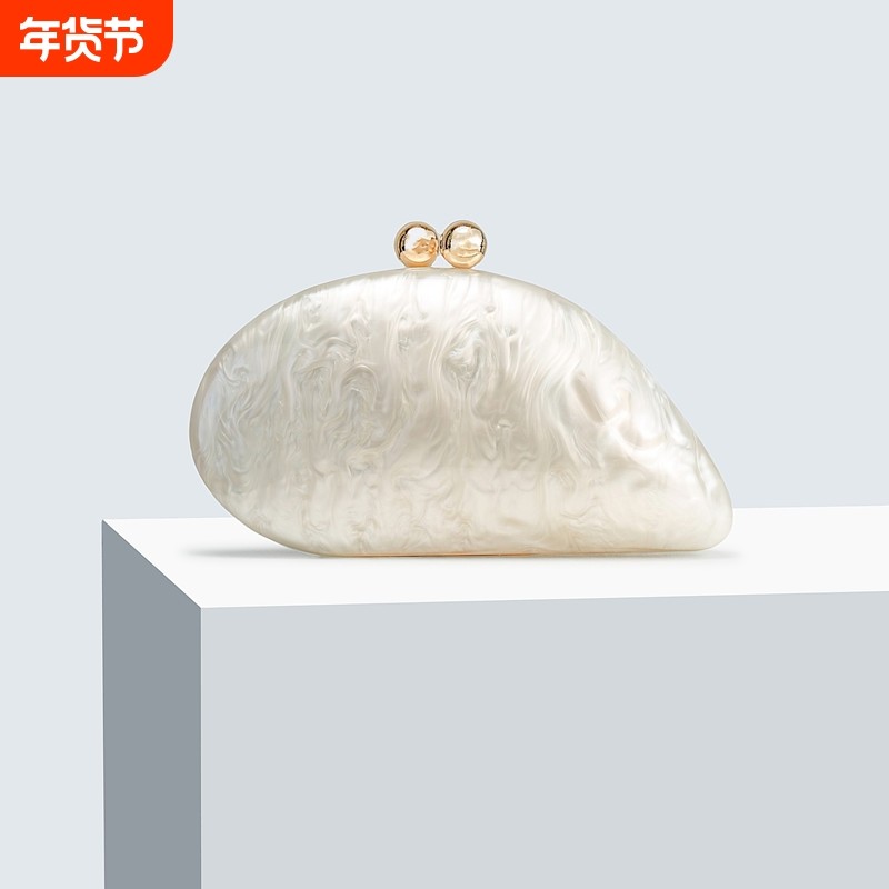 女士新款压包亚克力晚宴包单肩斜跨婚礼宴会手拿包链条包