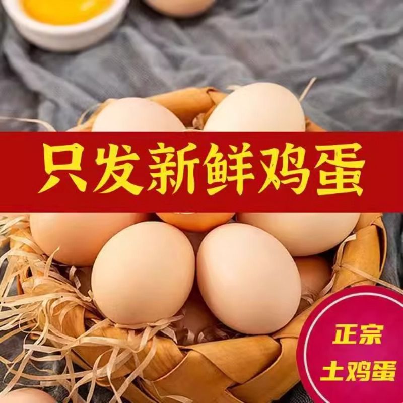 九华山土鸡蛋产地直销20枚40g初生蛋新鲜到家高山散养柴鸡蛋