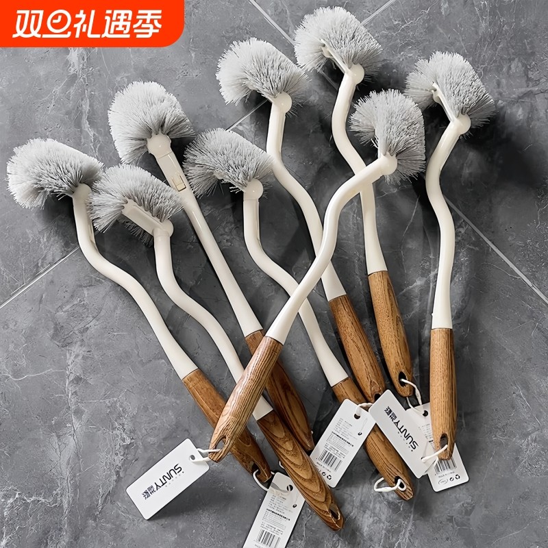 弯头无死角马桶清洁刷长柄日式S型360度清洁马桶刷卫生间神器加长