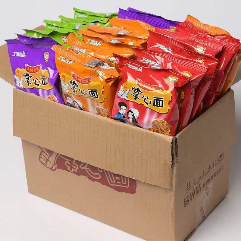 九洲掌心面干脆面干吃面方便面解馋小吃休闲食品整箱礼包童年袋装