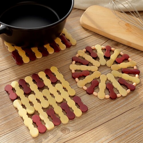 家用竹子隔热垫大号套装 砂锅垫防烫餐桌垫子餐垫碗垫盘垫耐高温