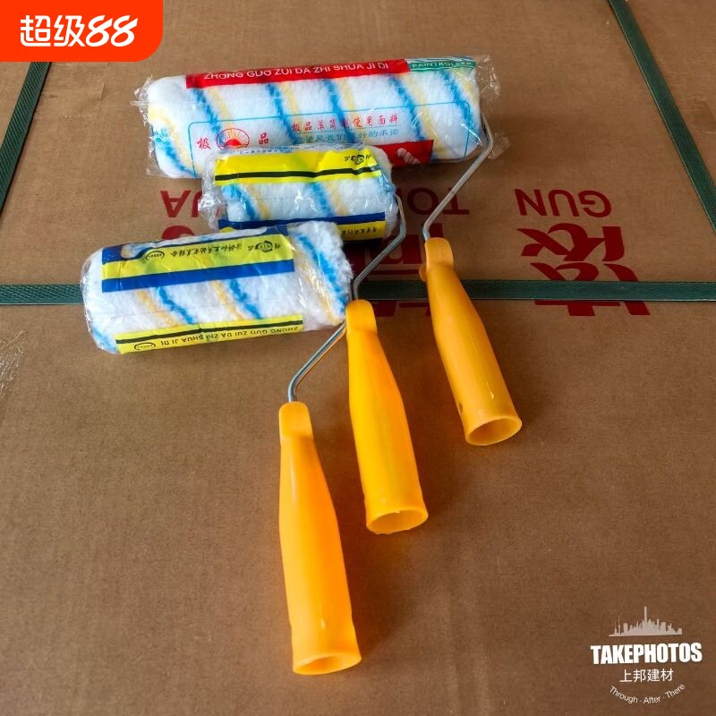上邦滚筒刷无死角耐溶剂油漆刷不掉毛涂料刷6寸9寸10寸乳胶漆滚筒图片
