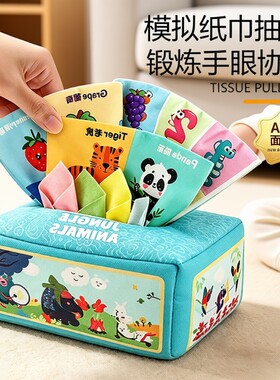 抽纸玩具婴儿0一1岁可啃咬布书
