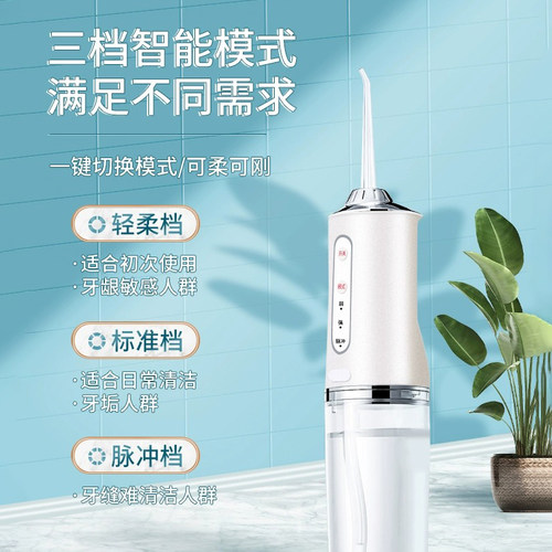 冲牙器家用洗牙器便携式清洁口腔电动正畸专用牙齿结石缝洗水牙线