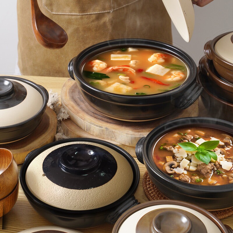 老式复古商用小砂锅家用煲仔饭啫啫煲粥底火锅沙锅炖汤燃气灶专用