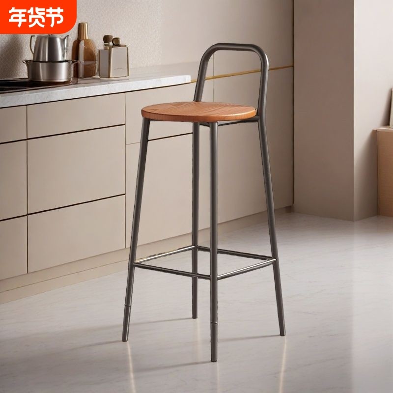 高脚凳酒吧凳家用椅子吧台椅轻奢酒吧桌椅现代简约吧椅子吧凳实木,商业/办公家具,酒吧凳,淘宝优惠券,粉丝福利购,淘宝优惠卷