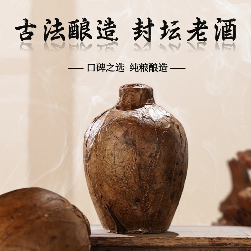 贵州酱香型53度白酒封藏老酒纯粮食酒高粱原浆酒坛子酒整箱6坛