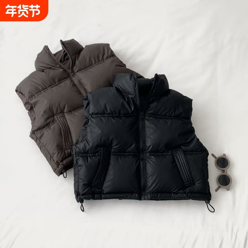 秋冬儿童小羊皮立领羽绒棉服马甲男童女童中大童加厚休闲背心,童装/婴儿装/亲子装,棉袄/棉服,淘宝优惠券,粉丝福利购,淘宝优惠卷