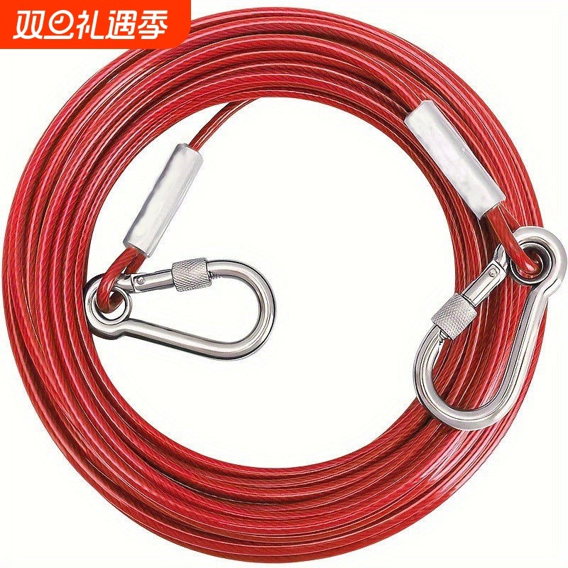 加长款铁狗链子加粗防咬链耐脏宠物狗狗牵引绳户外拴狗绳超长狗绳