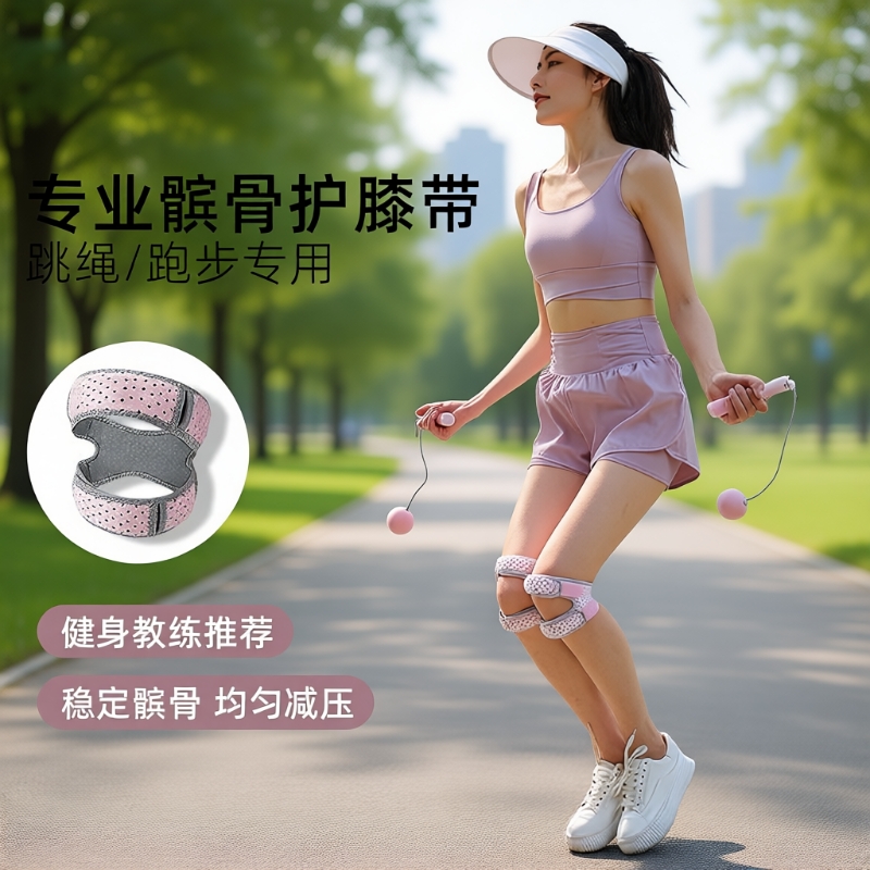 专业级髌骨带运动护膝跳绳保护带男女跑步儿童专用膝盖护具舞蹈