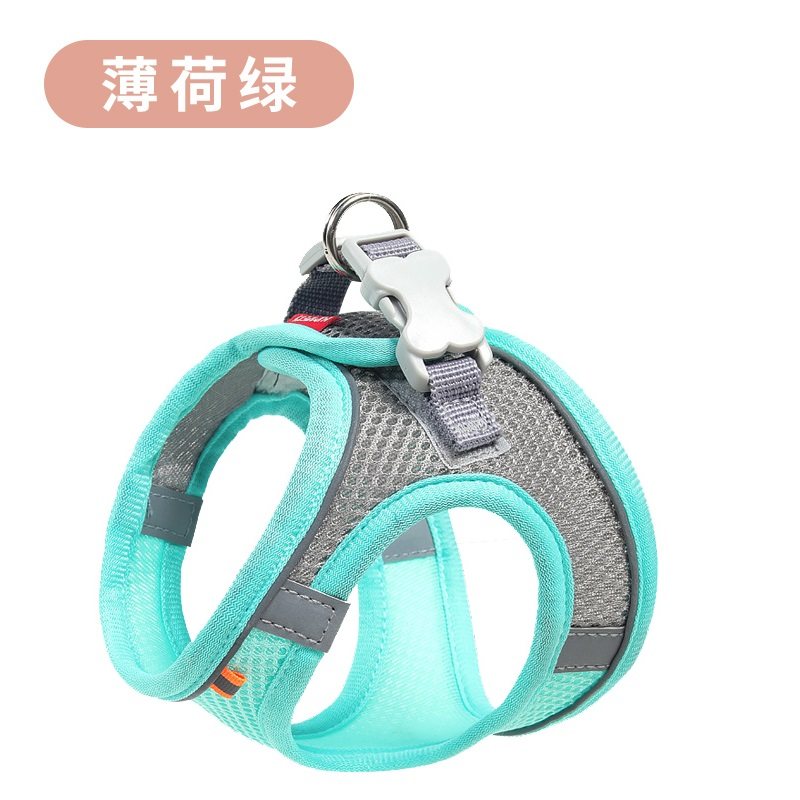 Dây dắt mèo dây đeo ngực kiểu ba lỗ dây dắt mèo con mèo trượt dây buộc mèo dây xích vật dụng cho thú cưng