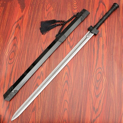 网红外拍摄古风道具木剑汉剑秦剑晨练宝剑儿童玩具竹木刀木质