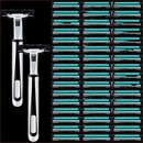 通用剃须刀锋利双层刮胡刀片老式 刮脸毛刀 剃须刀手动刮胡子刀男士