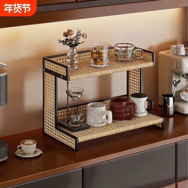 桌面置物架杯架杯子收纳架餐桌上高颜值多层整理架桌上放水杯架子,家庭/个人清洁工具,杯架,淘宝优惠券,粉丝福利购,淘宝优惠卷
