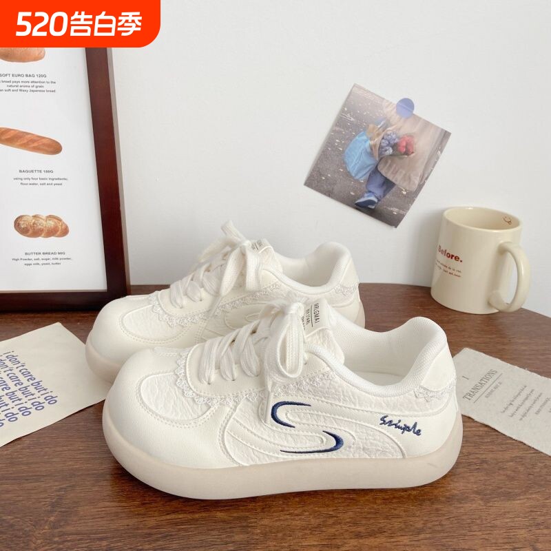 品牌断码时尚厚底丑萌大头板鞋女2026春季新款休闲百搭小众系带德