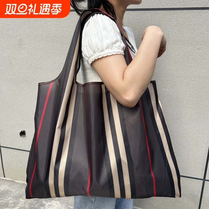新款大号出口买菜包防水女便携可折叠环保购物袋手提礼品收纳中秋
