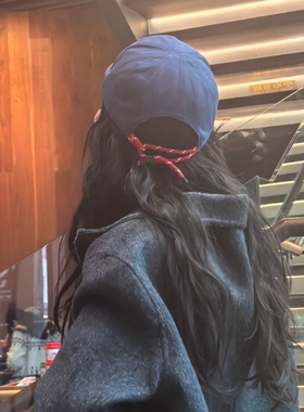 2025爆款显脸小抽绳磨毛棒球帽子软顶鸭舌帽粉色蓝色黑色白色灰色